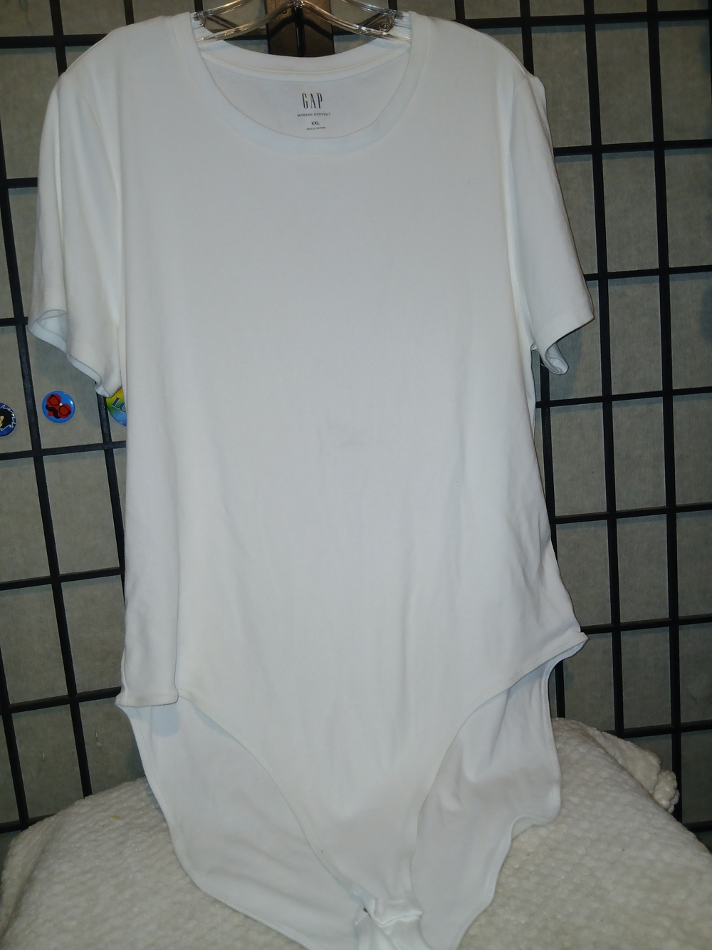 GAP Classic White Short Sleeve Bodysuit